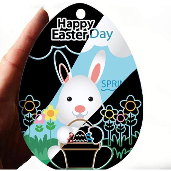 Easter Scratch Paper Art for Kids - 60 Pcs Magic Rainbow Scratch Paper Black Scr - Picture 4 of 10